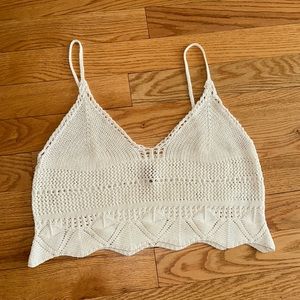 Anthropologie Pilcro Knitted Crop Top Size XL